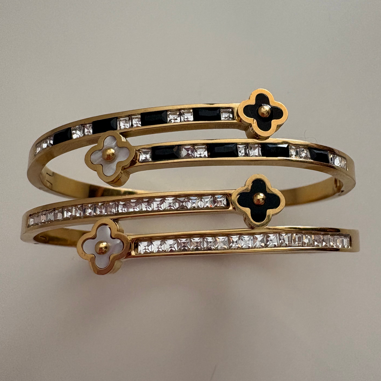 Bracelet Trèfle Raffiné - Bracelet Trèfle - Acier inoxydable
