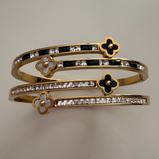 Bracelet Trèfle Raffiné - Bracelet Trèfle - Acier inoxydable