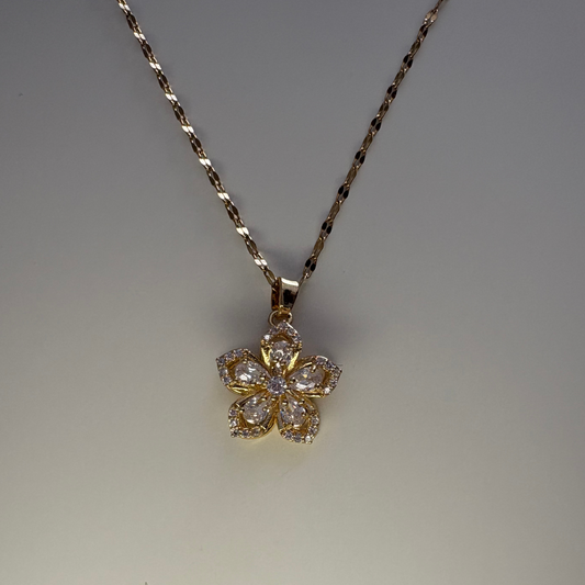 Fleur de Lumière - Collier de Fleur - Acier inoxydable